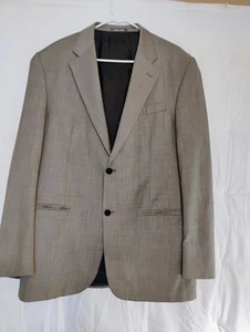 Oscar de la Renta Blazer Wolle grau Fensterscheibe 100% Wolle 44 L 38 W - Bild 1 von 22