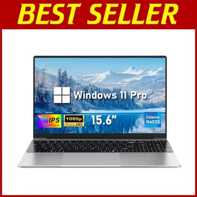 Portátil eficiente de 15,6", procesador Intel N4020, Win 11 Pro Foto 1 de 4