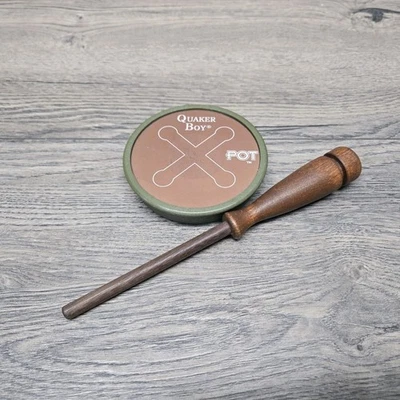 Quaker Boy Turkey Game Call Xpot X Pot Call 2005 Vintage W/ Stiker USA Made  - Image 1 of 4