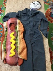 Halloween Horror Costume duo Mike Myers /Oscar Mayers Combo Child Size L Set WOW - Picture 1 of 10