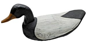 Vintage 1951 Canvasback Carved Wood Working Decoy Marked JJS 1951 Caribou Maine - Picture 1 of 13