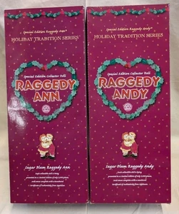 Vintage 2003 Applause Limited Edition Sugar Plum Raggedy Ann & Andy Neu im Karton - Bild 1 von 9