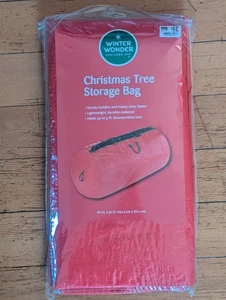Winter Wonder Lane Christmas Tree Storage Bag, Holds unassembled 9ft Tree, NEW - Picture 1 of 4