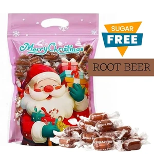 Sugar Free Christmas Candy 1lb Bulk Bag Sugar-Free Hard Candy Rootbeer Barrels - Picture 1 of 6