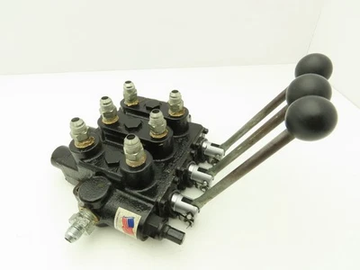 Prince C-483 гидравлический ручной 3-катушечный клапан 25 галл/мин 3-позиционное управление 3000 фунтов на квадратный дюйм - Изображение 1 из 4