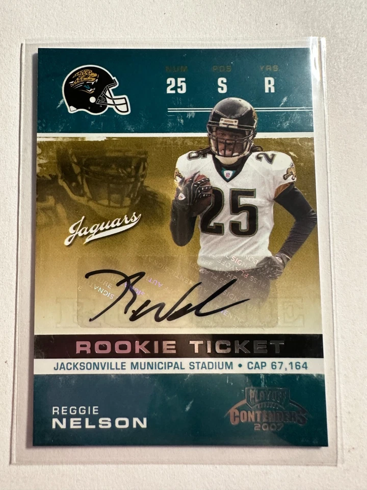 K100,101 - 2007 Playoff Contenders #212 Reggie Nelson Auto RC - Image 1 of 1