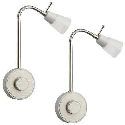 2x LED Steckdosenlampe dimmbar, Steckerleuchte 2W, flexibel, neue Version SEBSON - Bild 1 von 4