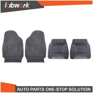 Labwork Seat Cover For 1998-2002 Dodge Ram 1500 2500 3500 Front Bottom Top Gray - Picture 1 of 13