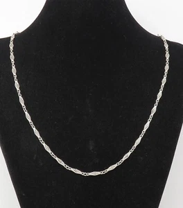 NYJEWEL Vintage 925 Sterling Silver 4mm Wide Chain Necklace 25" - Picture 1 of 3