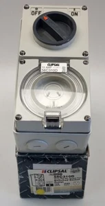 Clipsal 56C310D Switched Socket Outlet 1 Phase 3 Pin 2 Pole 10A 250V IP66 50Hz - Picture 1 of 6
