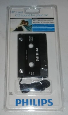 Adaptador de cinta de casete de audio CD Philips MP3 de colección nuevo en paquete modelo PH2050W Foto 1 de 3