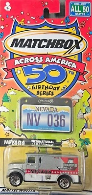2001 Mattel Matchbox Across America:  Nevada International Armored Car NIP - Image 1 of 3