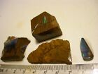 (Lot 2945) 4 piece Boulder Opal, bright opal showing promise, cutting fun stone
