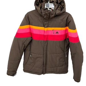 Nike ACG Vintage Fit Storm Womens Puffer Ski Snowboard Jacket Hooded Size Large - Picture 1 of 16