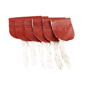 6PCS Leather Snooker Table Net Pockets Set Replacement Billiard Pool Ball Bag - Picture 1 of 7