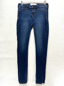 Abercrombie & Fitch Jegging Jeans Women's Size 4 L - Dark Wash Stretch Low Rise - Picture 1 of 13