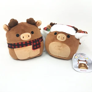 4.5" Squishmallow Maurice & Ruby 2022 Christmas Reindeer Set of 2 BNWT - Picture 1 of 8