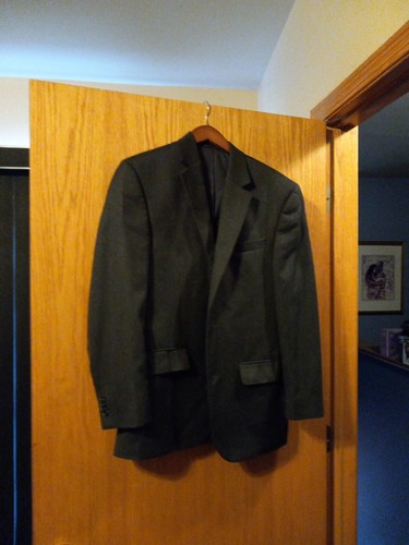 Giacca cappotto tuta uomo Michael Kors antracite taglia 38R poli rayon 2 bottoni ecc condizioni