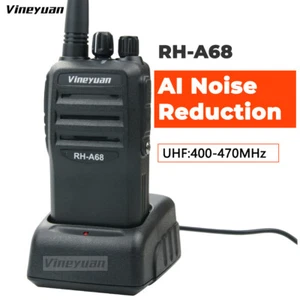 Vineyuan RH-A68 AI Noise Reduction Two Way Radio 5W UHF 400-470MHz Long Range - Zdjęcie 1 z 12