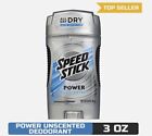 Speed Stick Power Unscented Antiperspirant & Deodorant Solid, 3 oz
