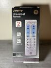 GE Ultrapro Universal Remote Control,  2 Device, Large Keypad Tv Soundbar All...