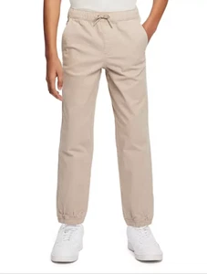 New $34.99 GAP KIDS Boys Stretch Cotton Twill Khaki Jogger - Size: L 10-12 - Picture 1 of 5