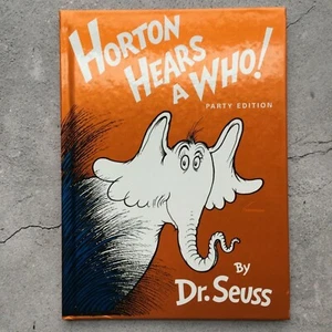 Horton Hears A Who! Party Edition Hardcover Book by Dr. Seuss 1982  - Picture 1 of 12