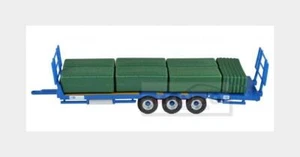 1:32 BRITAINS Trailer Bale Throw Wagon Carrello Trasporto Fieno LC43218 MMC - Picture 1 of 2