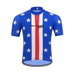 Camiseta deportiva de ciclismo retro de manga corta Greg Lemond EE. UU. 83 de colección - Imagen 1 de 4