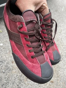Giro Monte G Sneakers Mens 12 Cycling Flat Leather Shoes 23008M Red - Picture 1 of 8