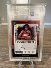 2021-22 Panini Contenders Jalen Green Cracked Ice Rookie Ticket Auto /25