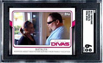2017 Topps WWE Total Divas Natalya #15 SGC 6 excelente Foto 1 de 2