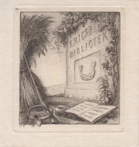 EX-LIBRIS ERICSBERG BIBLIOTEK. - Picture 1 of 1