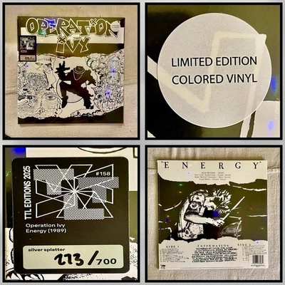Operation Ivy Energy White Splatter Limited Edition Hand-Numbered Vinyl Record - Image 1 of 4