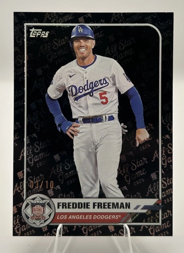 2025 Topps All-Star Game Freddie Freeman Black Parallel /10 SSP Dodgers - Image 1 of 2