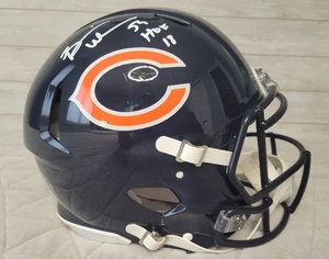 Make offer. BRIAN URLACHER Bears Signed Full Size Authentic Helmet Backet coa - Picture 1 of 7