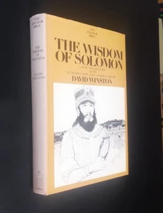 THE WISDOM OF SOLOMON - David Winston (hc/dj) THE ANCHOR BIBLE (Vol. 43) 1981 - Picture 1 of 15