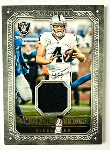 2016 Panini Gridiron Warriors Derek Carr Jersey Card SP #/199 Raiders Star! - Picture 1 of 3