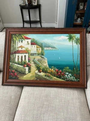 Antonio DiViccaro Original Palette knife Oil Painting Italy  Di Viccaro - Image 1 of 4