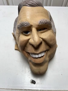 Vintage 1999 Cesar George W Bush US President Halloween Mask fun creepy rubber - Picture 1 of 6