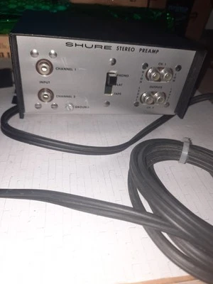 Shure Model M 64 Stereo Preamp Vintage Broadcast Turntable Audio - Image 1 of 4