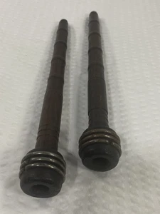 Spule BOBBIN Spindel HOLZ Gewinde GARN Holz Textil MFG 8 3/4" hoch MENGE 2 - Bild 1 von 13