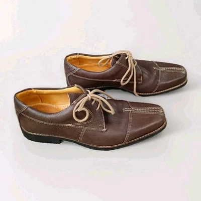 Zapatos Oxford SANDRO Puntera de Cuero Talla 10 D Marrón Foto 1 de 4