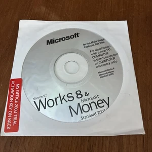 2005 Microsoft Works 8 & MS Money Standard | Fast Shipping! - Picture 1 of 1