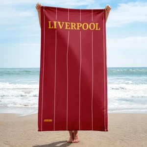 Liverpool 19-20 Home Jersey Soccer Beach Towel - Picture 1 of 3