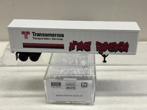 N Scale Micro Trains MTL Special Run 09-48 Transamerica Graffitied 48' Trailer - Picture 1 of 4