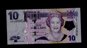 FIJI ( 1 ) BANK NOTE 10 DOLLARS  ND( 2007; 2012 ) P 111 UNCIRCULATED - Picture 1 of 2