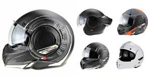 VIPER F242 Flip Roof Front Reverse Motorcycle/Scooter Cheap Helmet & Sun Visor - Picture 1 of 20