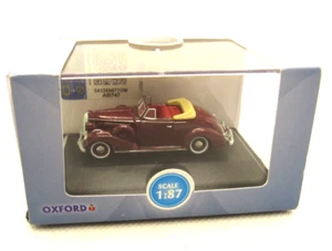 Oxford HO Scale 1/87th Buick Special Convertible Coupe 1936 Cardinal Maroon NIB - Picture 1 of 6