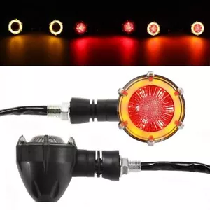 Luz indicadora LED ámbar roja para moto luz de circulación DRL universal - Imagen 1 de 12